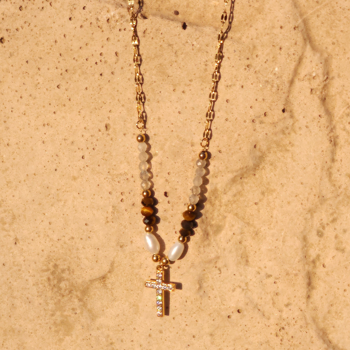 Mina Cross Necklace