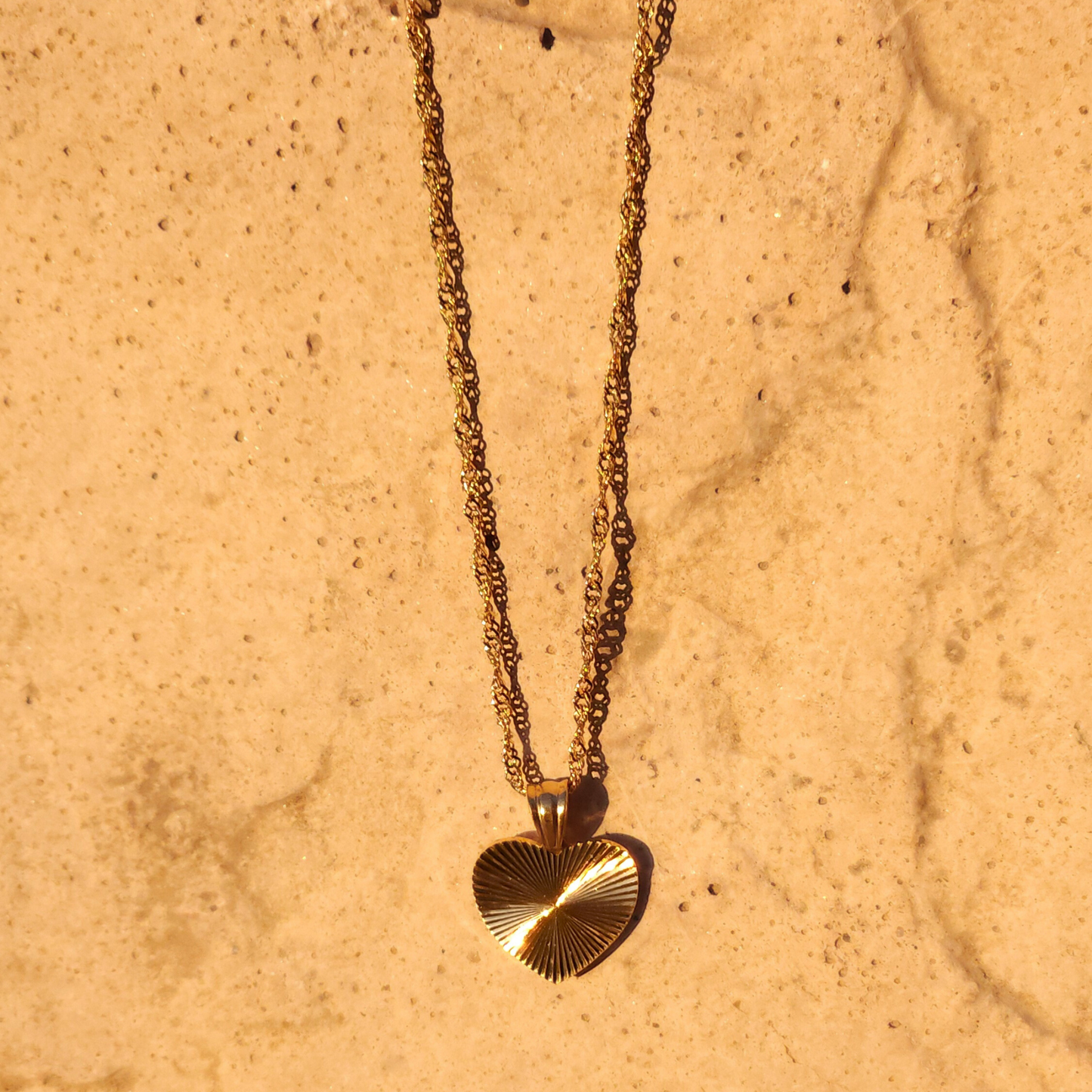 Elena Gold Heart Necklace