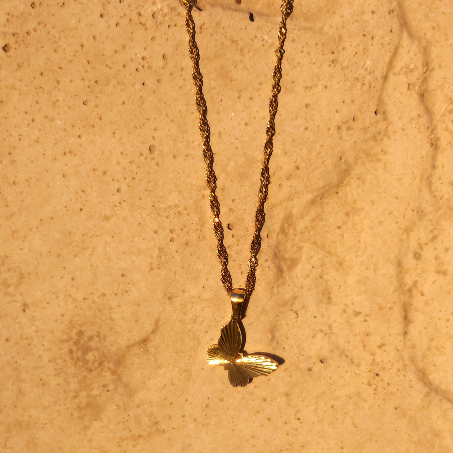 Elena Gold Butterfly Necklace