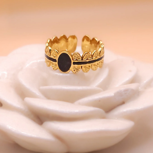 Gold Adjustable Sun Ring