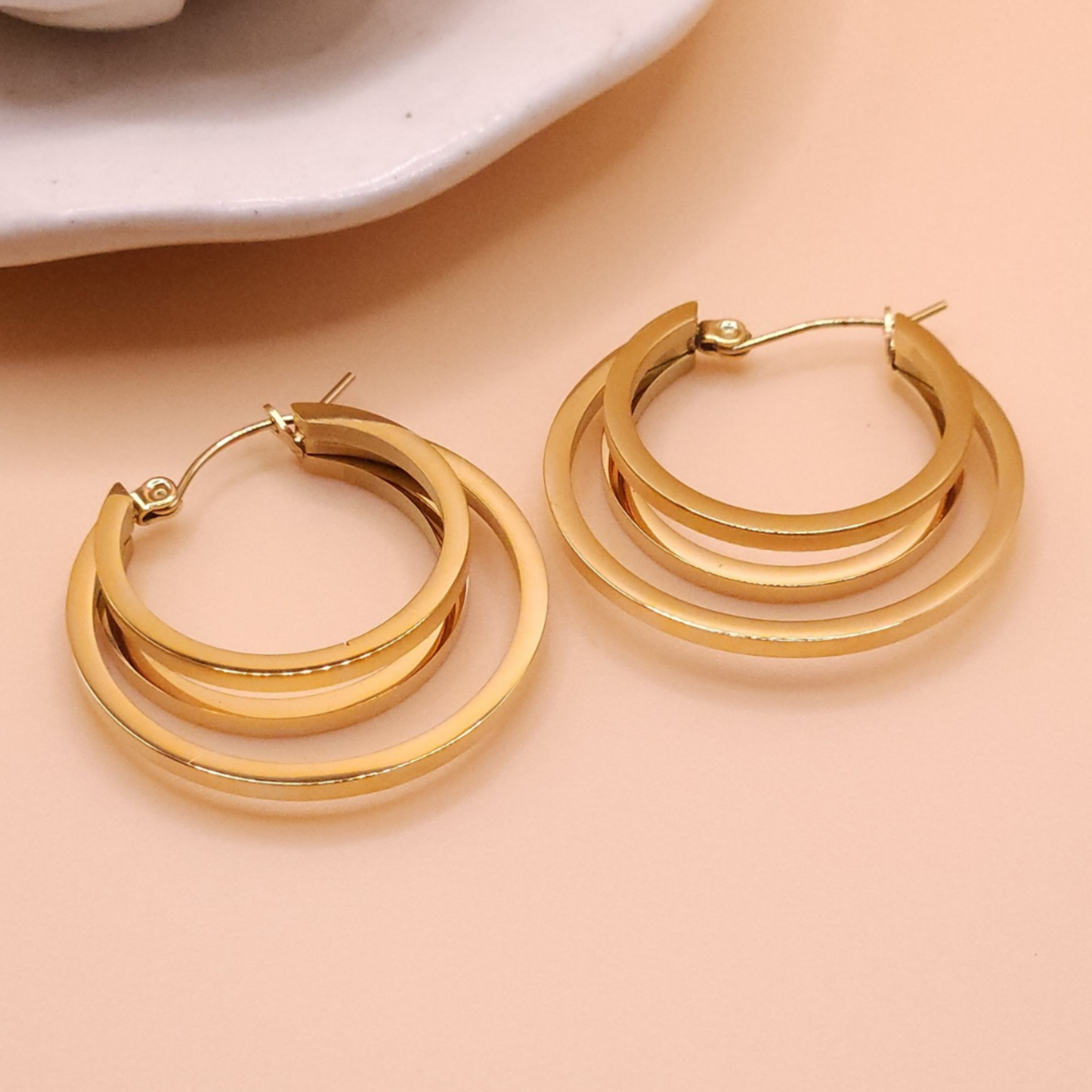 Luxe Layered Gold Hoops