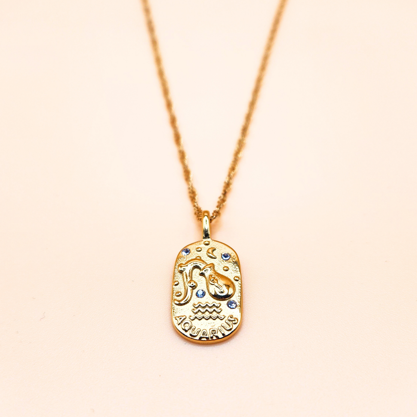 Golden Celestial Zodiac Necklace