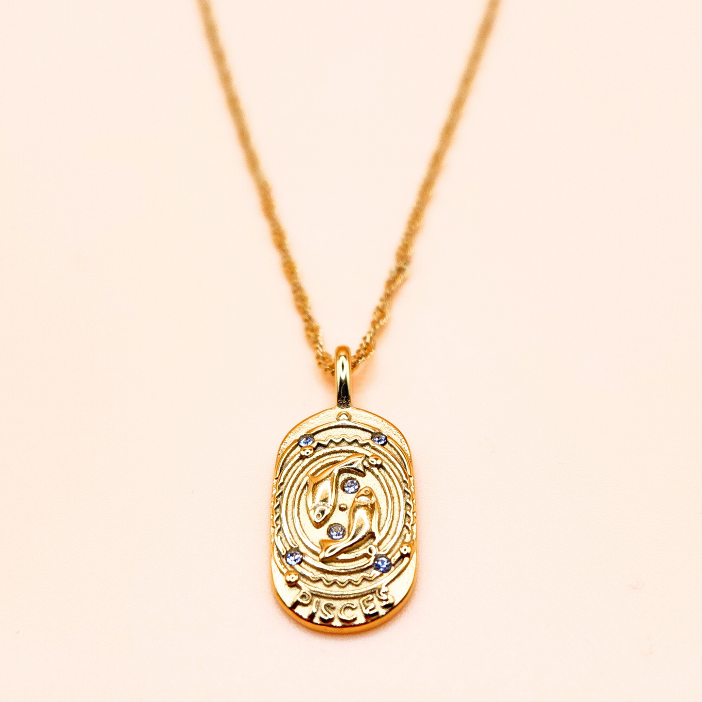 Golden Celestial Zodiac Necklace