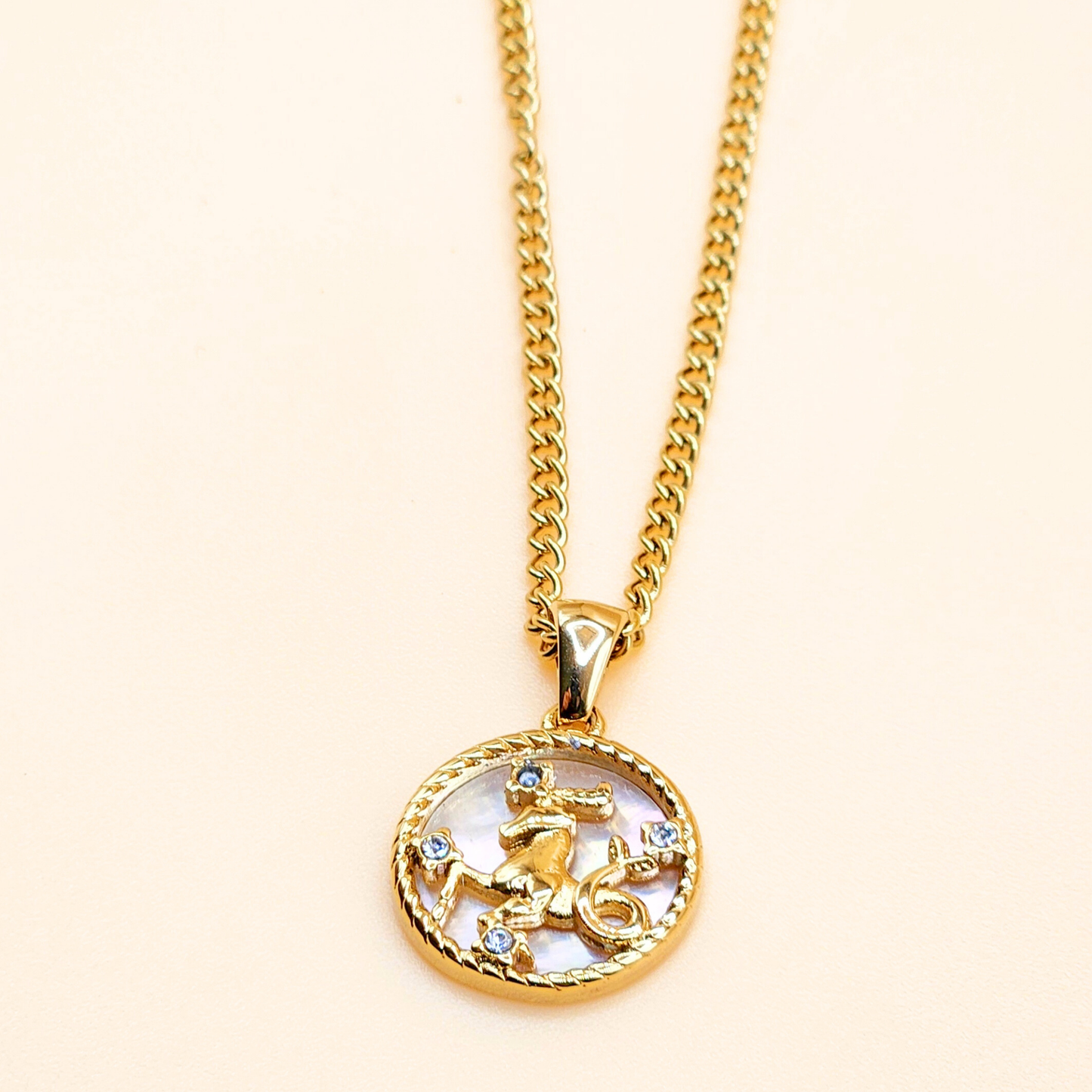 Celestial Shell Zodiac Necklace