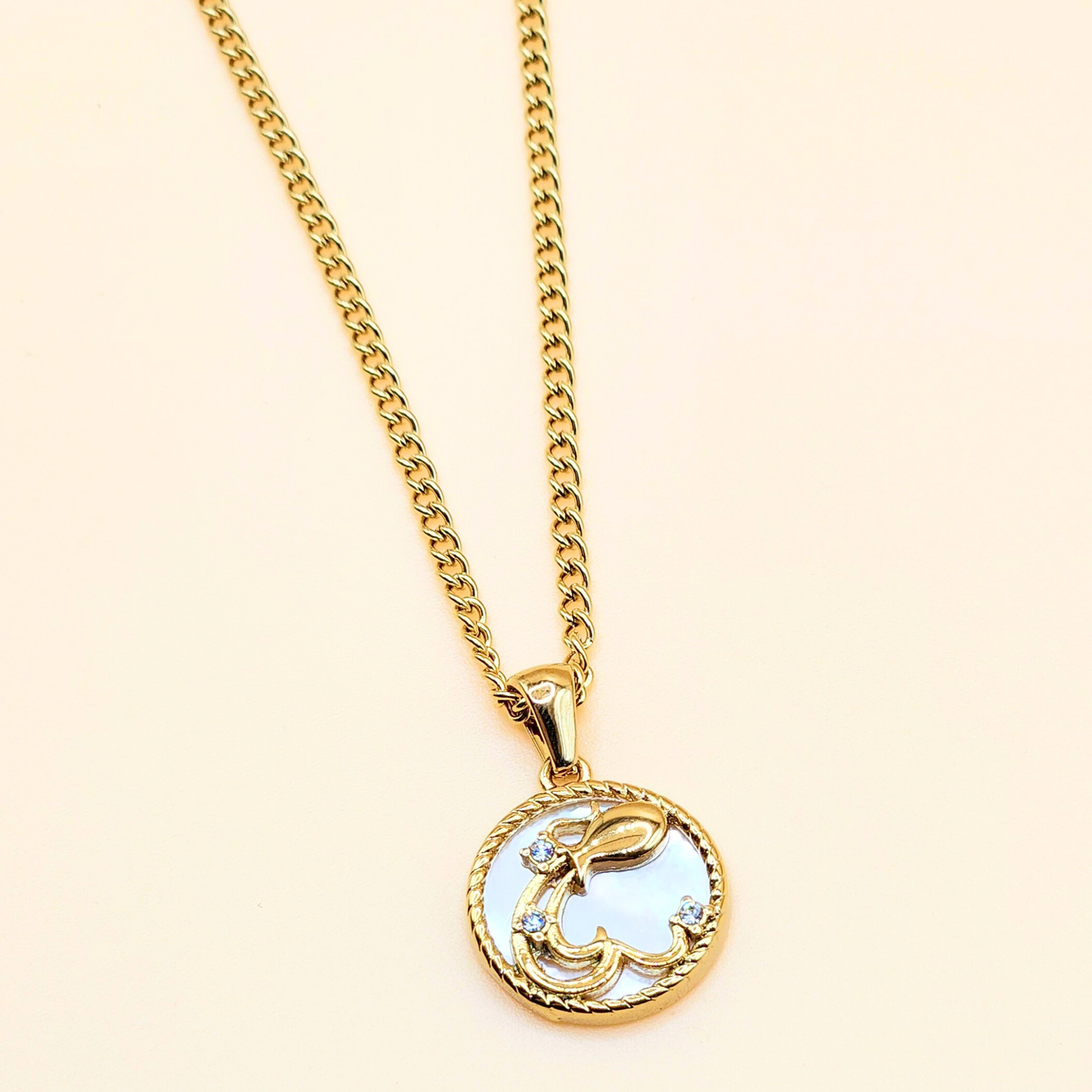 Celestial Shell Zodiac Necklace