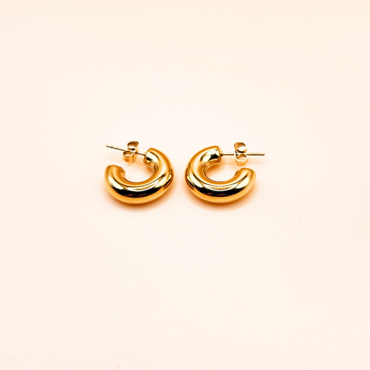 Minimalist Gold Chunky Earrings